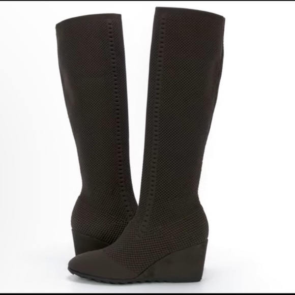 Gorgeous NWT Eileen Fisher Kasana Knee High  Stretchy Sock Boots - Picture 2 of 15